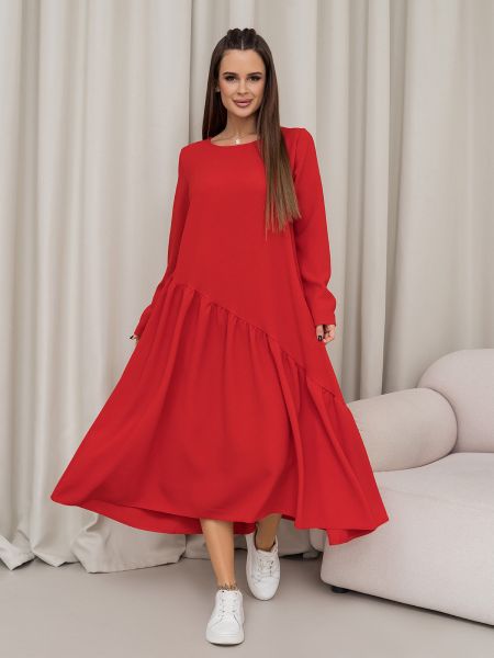 Платье миди Issa Plus красное