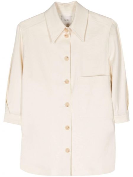 Camicia di lino Alysi bianco