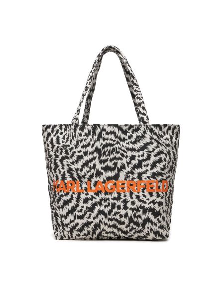 Nákupná taška so vzorom zebry Karl Lagerfeld