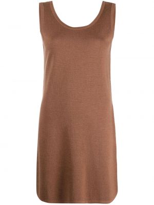 Шерстяное платье мини 12 Storeez, коричневый