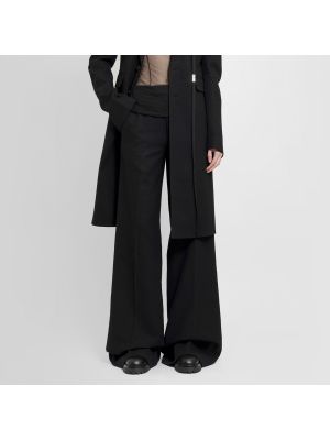 Pantaloni di lana Ann Demeulemeester nero