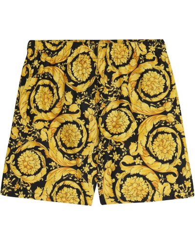 Trykt boxershorts for drenge Versace Kids guld