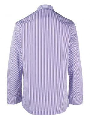Medvilninė siuvinėta pižama Ralph Lauren Purple Label violetinė