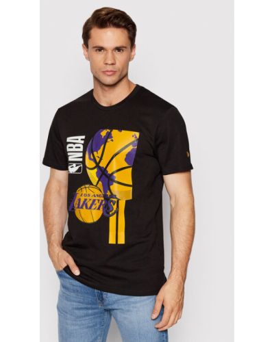 New Era Póló Lakers NBA Globe 13083916 Fekete Regular Fit