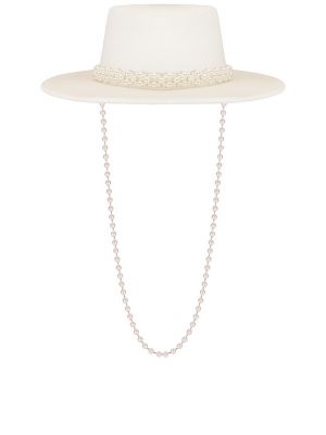 Sombrero con perlas Lovers And Friends blanco