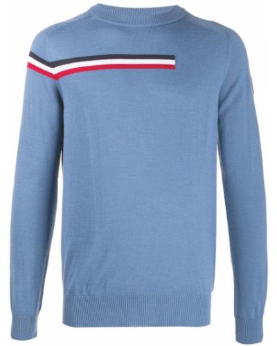 Пуловер на райета Rossignol синьо