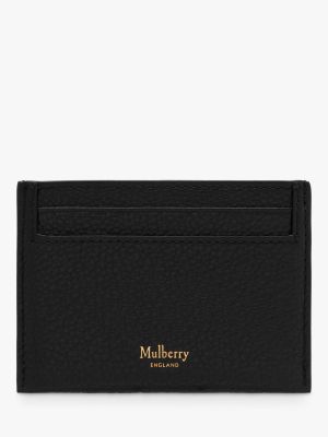 Классическая кожаная мини сумочка Mulberry черная