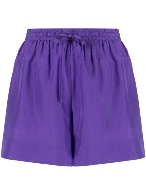 Pantaloni scurți de mătase P.a.r.o.s.h. violet