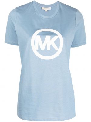 Тениска с принт Michael Kors синьо