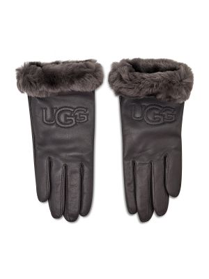 Kožne rukavice Ugg siva