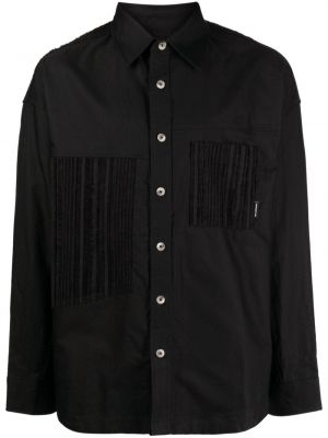 Camicia con frange Five Cm nero