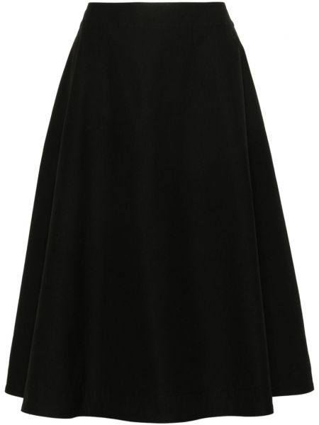 Pamučni midi suknja Bottega Veneta crna