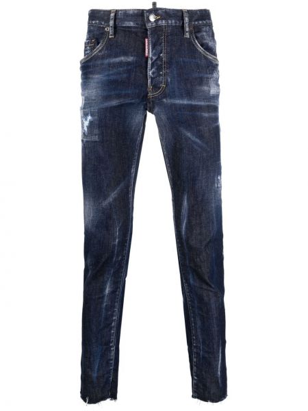 Slim fit jeans med normal passform Dsquared2 blå