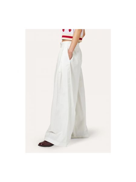 Spodnie oversize relaxed fit Ballantyne białe