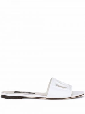 Sandali di pelle Dolce & Gabbana bianco