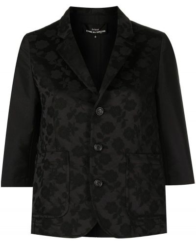 Chaqueta de flores Comme Des Garçons Tricot negro