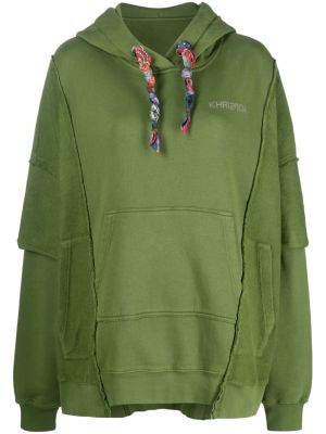 Kokvilnas kapučdžemperis Khrisjoy zaļš