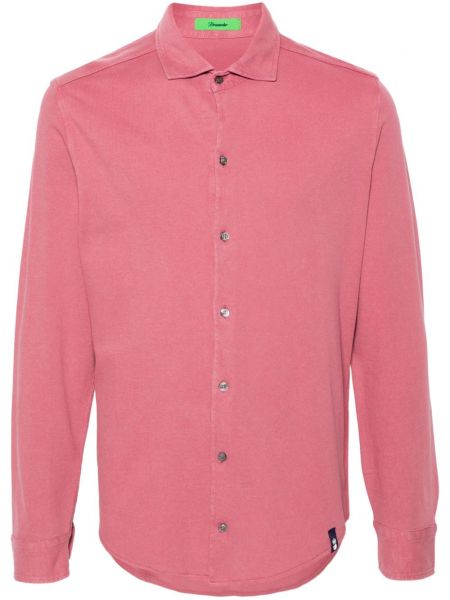 Βαμβακερό πουκάμισο Drumohr ροζ