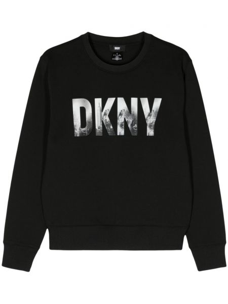 Sweatshirt aus baumwoll mit print Dkny schwarz