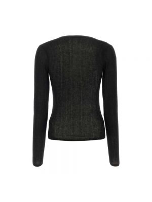Jersey de cachemir de tela jersey con estampado de cachemira Durazzi Milano negro