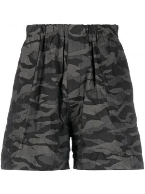 Shorts de sport à imprimé à imprimé camouflage Mackintosh noir