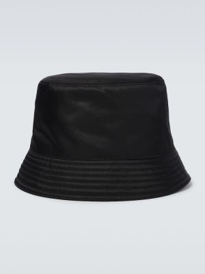 Chapeau en nylon Prada noir