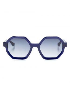 Ochelari de soare cu imprimeu geometric Gigi Studios albastru