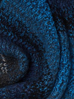 Pruhovaný kašmírový šál Chloã© modrý