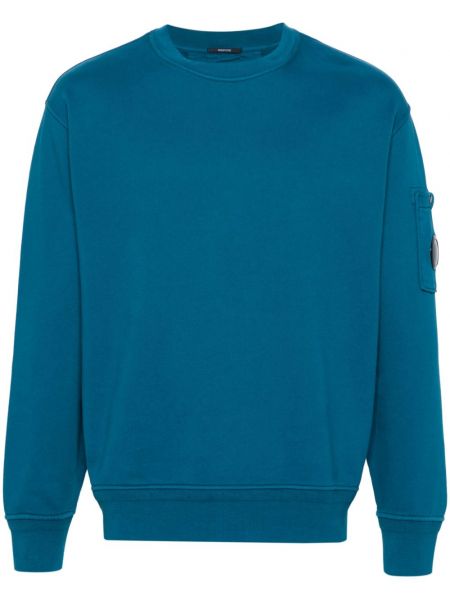 Sweatshirt aus baumwoll C.p. Company blau
