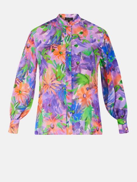 Шелковая блузка Escada фиолетовая
