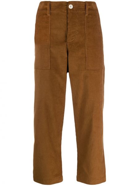 Pantalones de cintura alta Jejia marrón