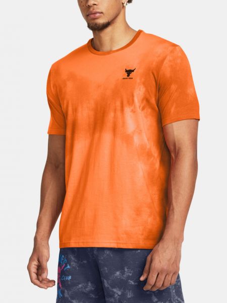T-shirt mit print Under Armour orange