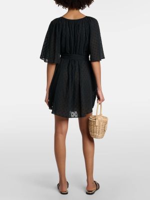 Βαμβακερή φόρεμα Marysia μαύρο