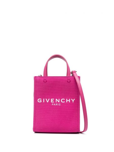 Geantă shopper cu imagine Givenchy roz