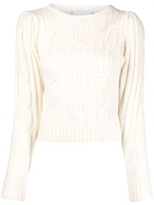 Пуловер с кръгло деколте Koché бяло