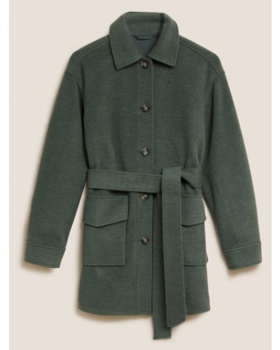 Zimný kabát Marks & Spencer zelená