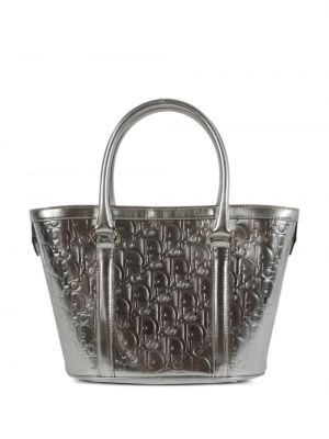 Τσάντα shopper Christian Dior ασημί