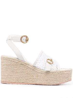 Sandalias con cuña Gianvito Rossi blanco