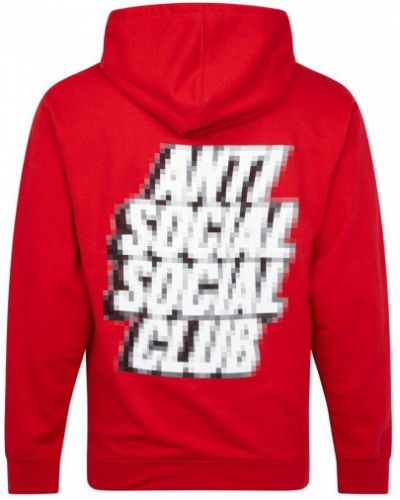 Sudadera con capucha Anti Social Social Club rojo