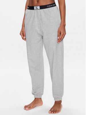 Voľné bavlnené priliehavé nohavice Calvin Klein Underwear - sivá Voľné bavlnené priliehavé nohavice Calvin Klein Underwear - sivá