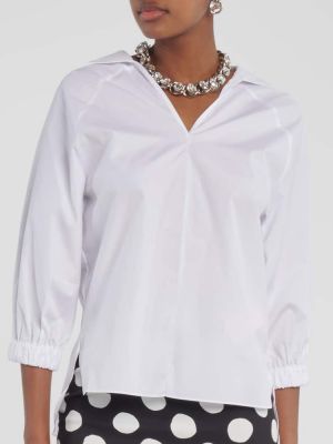 Памучна риза Marni бяло