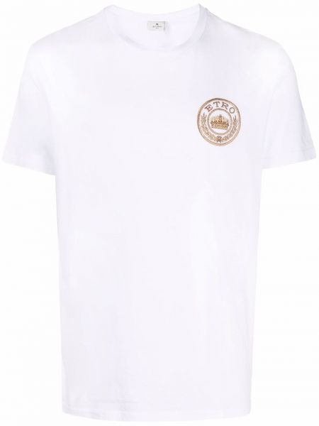 Camiseta con estampado Etro blanco