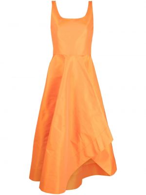 Sukienka bez rękawów Alexander Mcqueen pomarańczowa