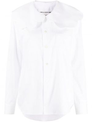 Памучна риза с копчета Comme Des Garçons Girl бяло