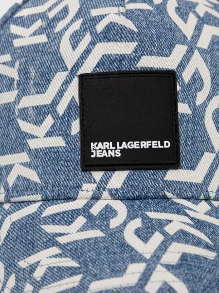 Czapka z daszkiem Karl Lagerfeld Jeans niebieska