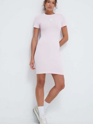 Testhezálló mini ruha Adidas rózsaszín