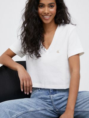 Póló Calvin Klein Jeans - fehér