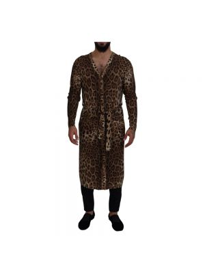 Sweter relaxed fit Dolce And Gabbana brązowy