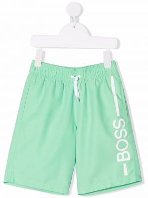 Trykt shorts for jenter Boss Kidswear grønn