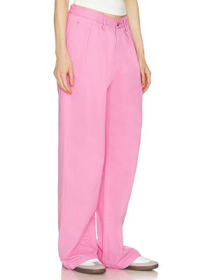 Pantaloni chino plissettati Denimist rosa